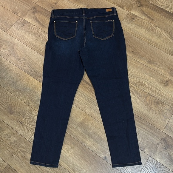 Seven 7 Tummyless High Rise Skinny Blue Denim Jeans womens size 16 - Picture 3 of 10